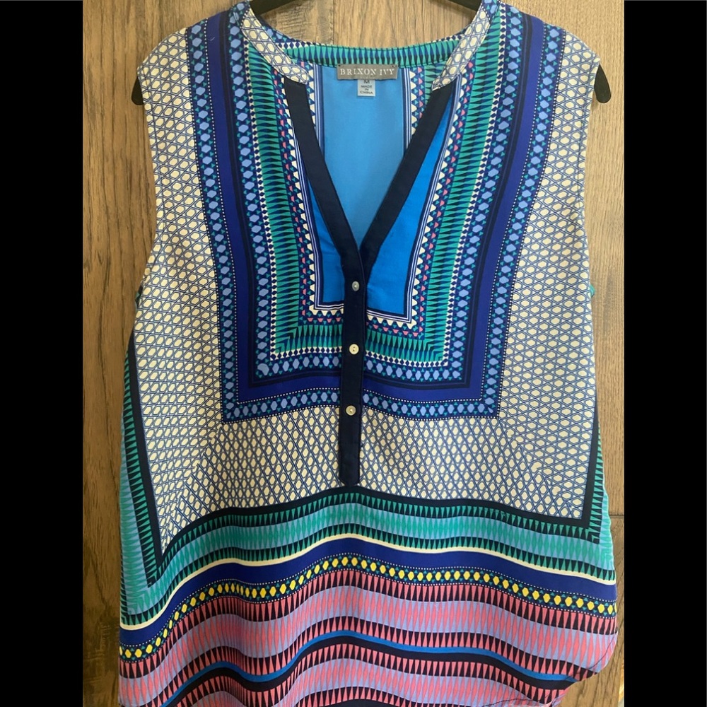 Brixon Ivy~~ Multicolored V-Neck •Size Medium